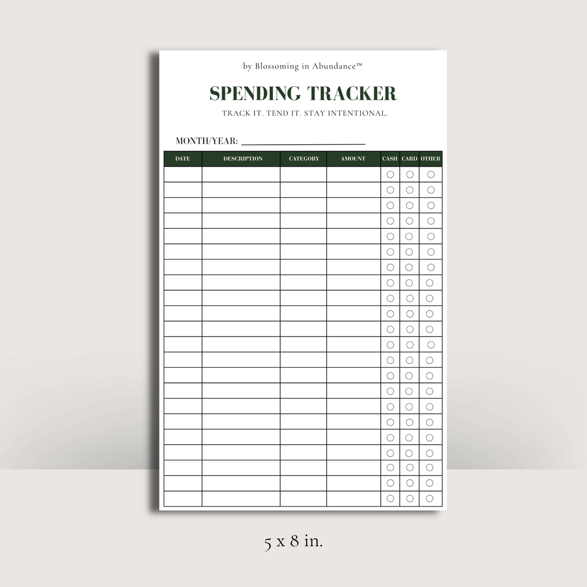 Spending Tracker